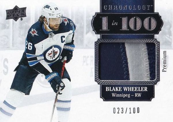 patch karta BLAKE WHEELER 19-20 Chronology 1 in 100 Premium Material /100